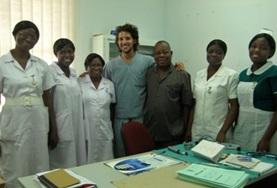 Volunteer Medical Electives A volunteers poses with placement colleagues on a Dentistry Project based in Ghana