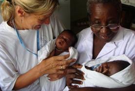 Volunteer Medicine & Healthcare A Midwife Project volunteer interacts with newborns at her placement in Ghana